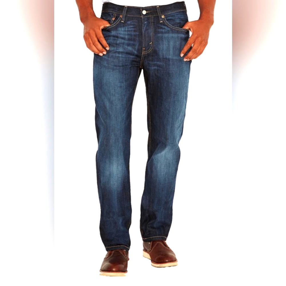 🆕️💥Levi’s 504💥 Regular Straight Leg Dark Wash Men’s Jeans Sz W32xL32